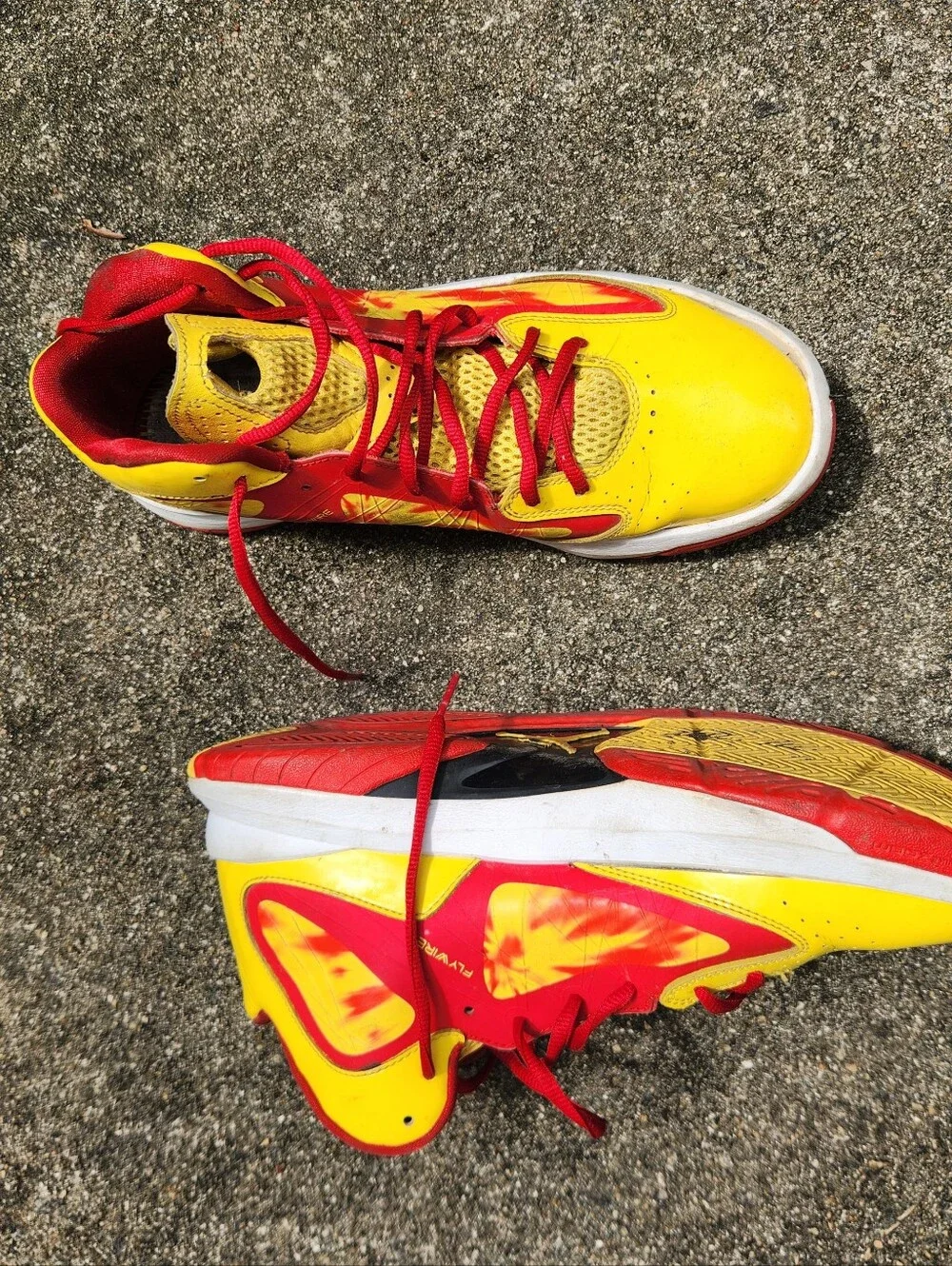 Jordan Aero Flight Hulk Hogan Yellow & Red Athletic Shoes - Performance Sneaker